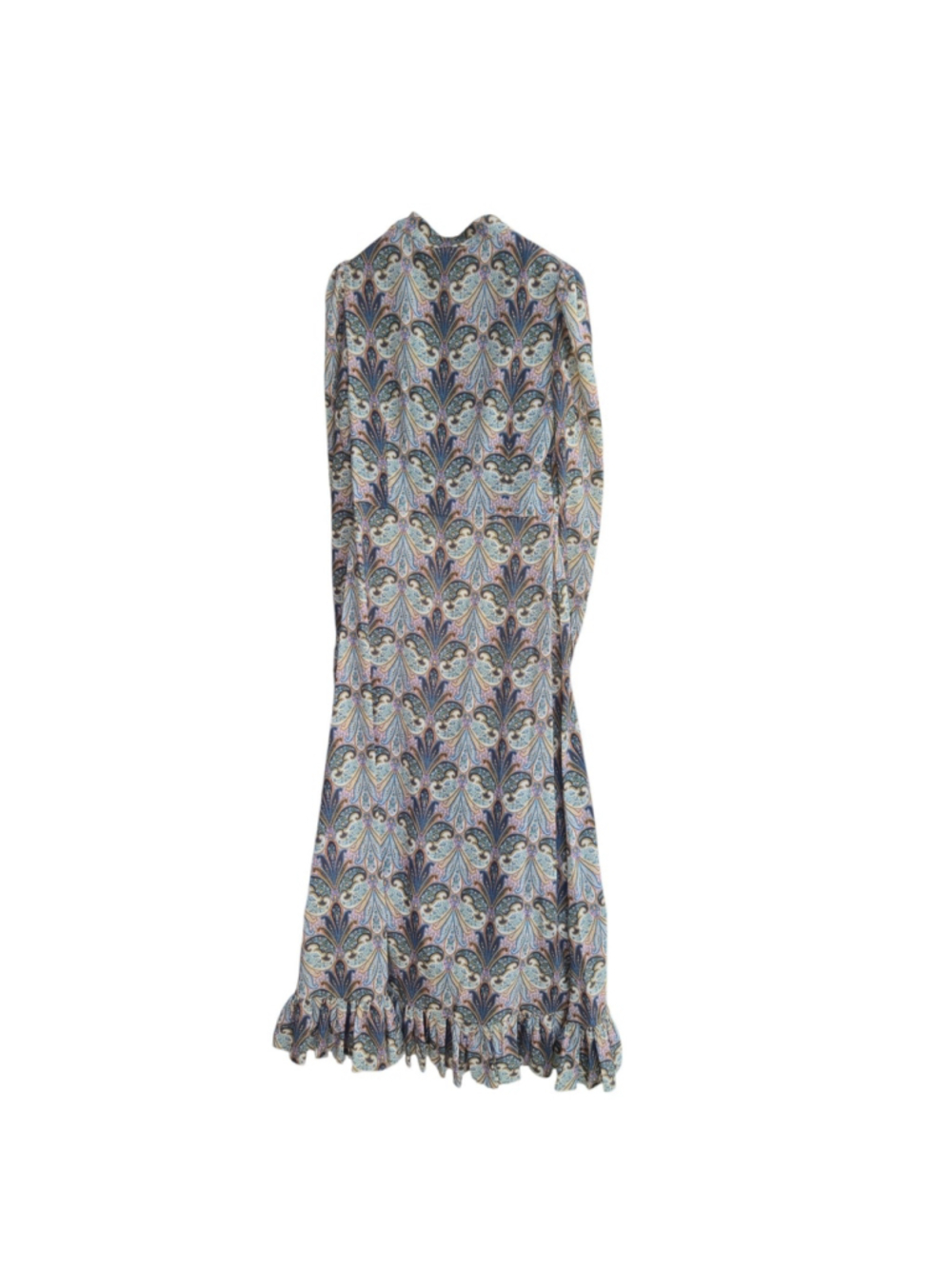 NWT ETRO Paisley Print Ruffle Maxi Dress Size IT 42 US 6 Style 1529895 - Picture 13 of 14